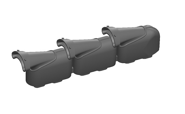 Hawker Hurricane MK1 Exhaust - rFishtail type (Arma Hobby) 200-A72016