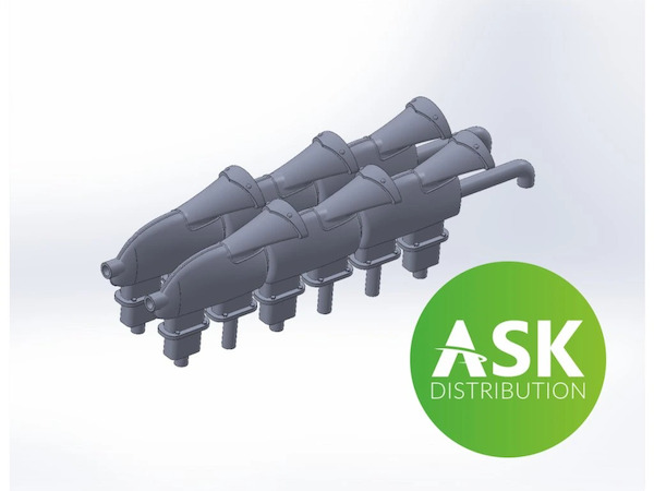 Spitfire MKVb  exhausts - Shrouded Fishtail Type- (Eduard)  200-A72036