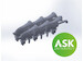Spitfire MKVb exhausts - Shrouded Fishtail Type- (Eduard) 200-A72036