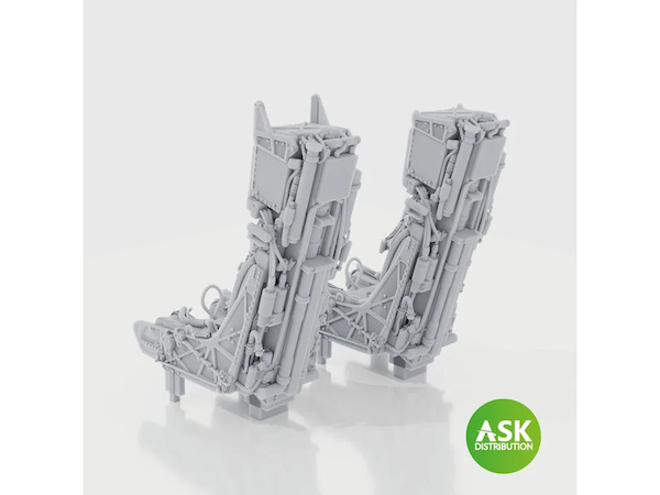 SJU17 Ejection seat with Seat belts (Tamiya F14D (2 seats included)  200-A72040