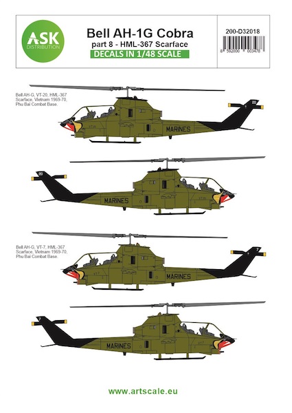 Bell AH1G Cobra Part 8 (HML367 Scarface US Marines) 200-D32018