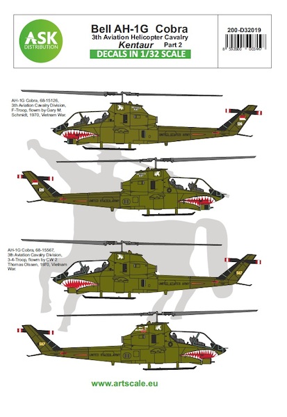 Bell AH1G Cobra (3rd Aviation Helicopter Cavalry Kentaur US Army) Part 2 200-D32019