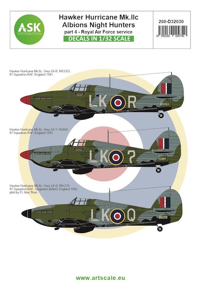 Hawker Hurricane MKIIc Part 4 - Albion Night Hunters (Royal Air Force)  200-D32030