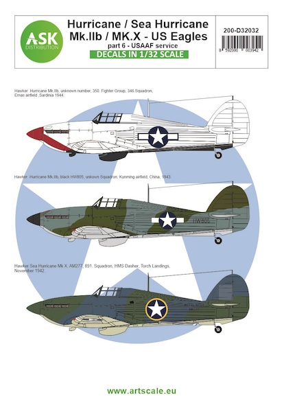 Hawker Hurricane MKIIb/MKX - US Eagles Part 6 - USAAF Service  200-D32032