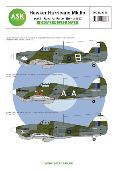 Hawker Hurricane MKIIc Part 9 (Royal Air Force - Burma 1943)) 200-D32035