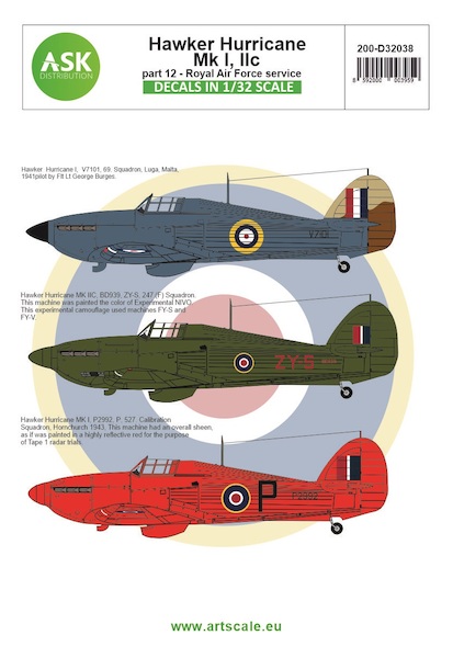 Hawker Hurricane MKII, MKIIc Part 12 (RAF Service)  200-D32038