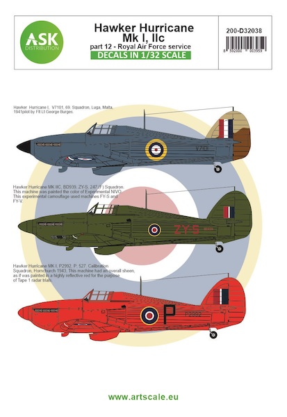 Hawker Hurricane MKII, MKIIc Part 12 (RAF Service) 200-D32038