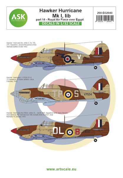 Hawker Hurricane MKIIc Part 9 (Royal Air Force - Over Egypt) 200-D32040