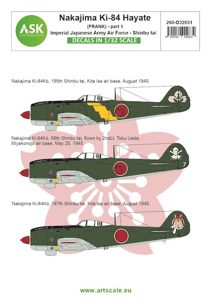 Nakajima Ki84 Hayate ( Frank) Part 1 'Shunbu Tai"  200-D32051