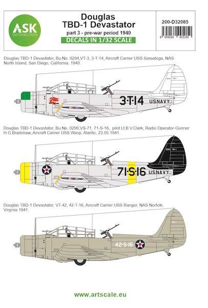 Douglas TBD-1 Devastator Part 3 - Pre War Period 1940 200-D32085