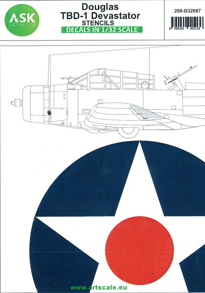 Douglas TBD-1 Devastator Stencils  200-D32087