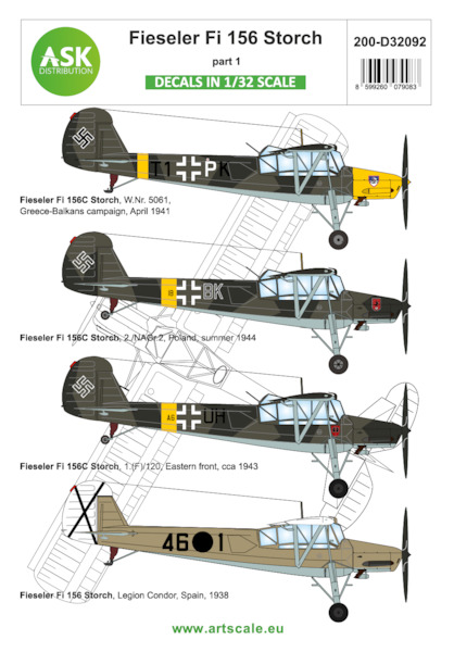 Fieseler Fi 156C Storch part 1 - Legion Condor, over Balkan and East Front 200-D32092
