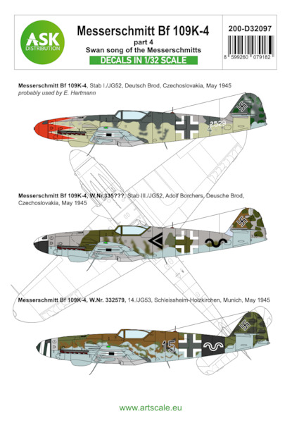 Messerschmitt Bf109K-4 part 4- Swan song of the Messerschmitts  200-D32097