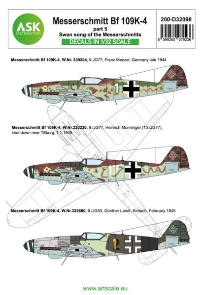 Messerschmitt Bf109K-4 part 5- Swan song of the Messerschmitts 200-D32098