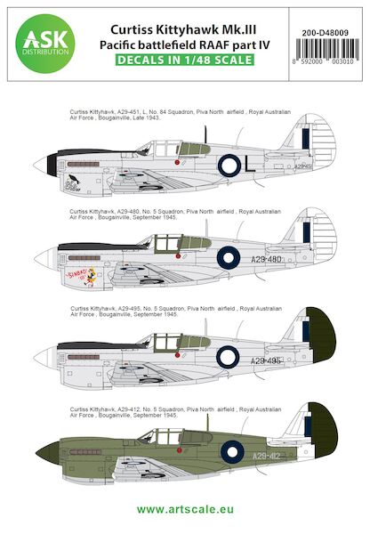 Curtiss P40N Kittyhawk (Pacific Battlefield RAAF part 4)  200-D48009