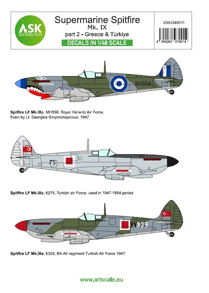Supermarine Spitfire MKIX part 1 (Greece and Turkiye) 200-D48011