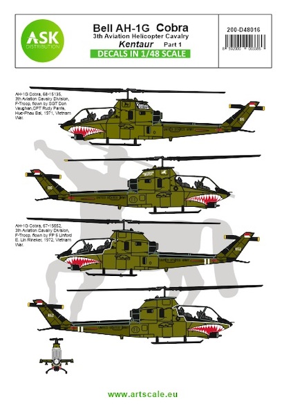 Bell AH1G Cobra (3rd Aviation Helicopter Cavalry Kentaur US Army) Part 1 200-D48016