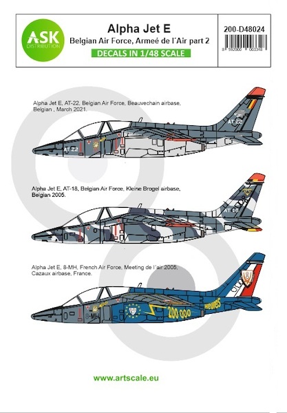 Alpha Jet E (Belgian AF, Armee de l'Air) Part 2 200-D48024