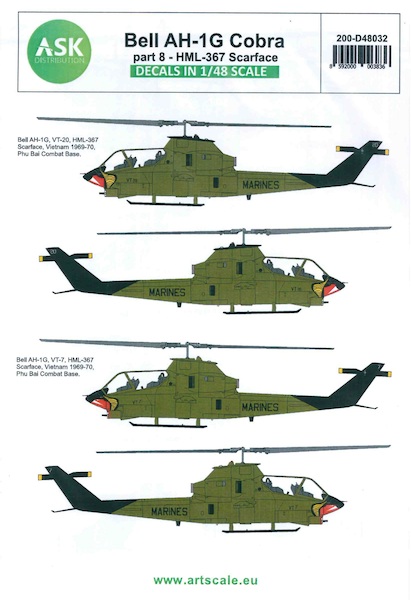 Bell AH1G Cobra Part 8 (HML367 Scarface US Marines) 200-D48032