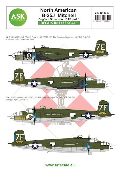 North American B25J Mitchell Part 6  200-D48042