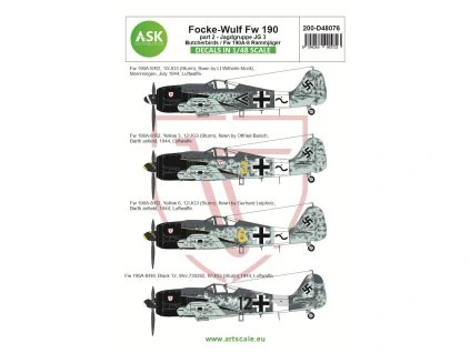Focke-Wulf Fw 190A-8/R2 part 2 - JG 3 Butcherbirds / Fw 190A-8 Rammjäger 200-D48076