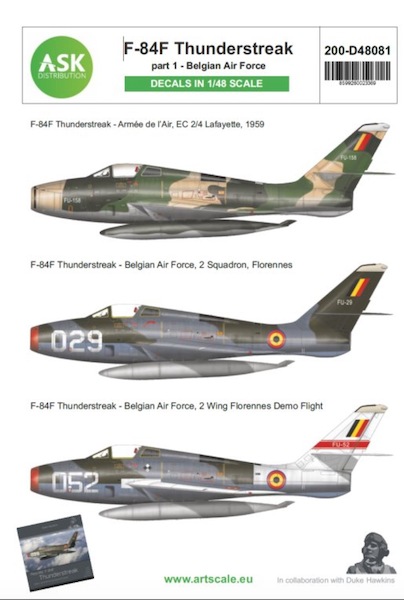 F84F Thunderstreak Part 1 - Belgian AF 200-D48081
