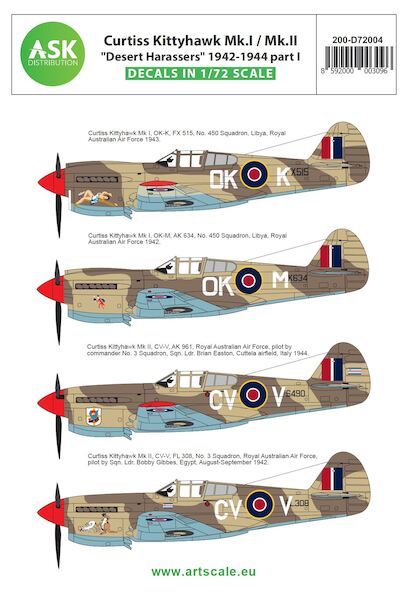 Curtiss Kittyhawk MKIII (Desert Harassers 1942-1944 part 1)  200-D72004