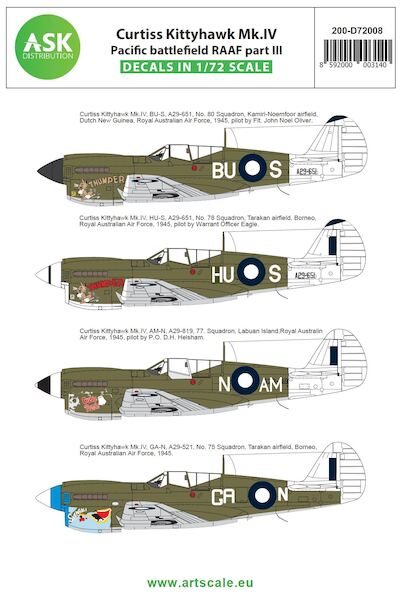 Curtiss P40N Kittyhawk (Pacific Battlefield RAAF part 3) 200-D72008
