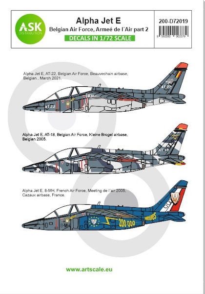 Alpha Jet E (Belgian AF, Armee de l'Air) Part 2 200-D72019