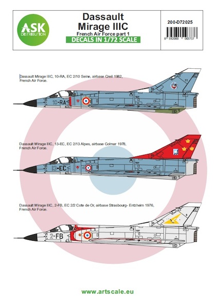 Dasault Mirage IIIC French Air Force Part 1  200-D72025