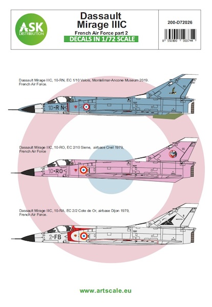 Dasault Mirage IIIC French Air Force Part 2 200-D72026