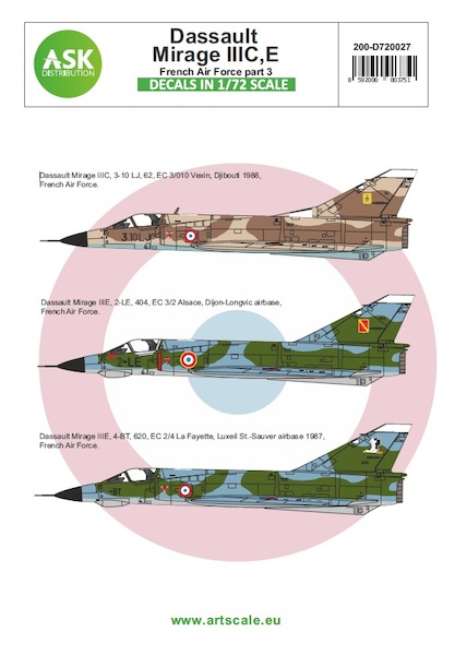 Dasault Mirage IIIC/E French Air Force Part 3  200-D72027