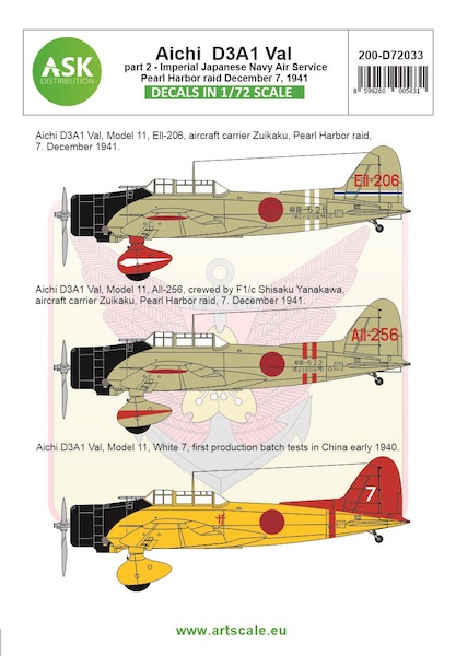 Aichi D3A1 Val part 2 - Pearl harbor raid, 7. December 1941 200-D72033