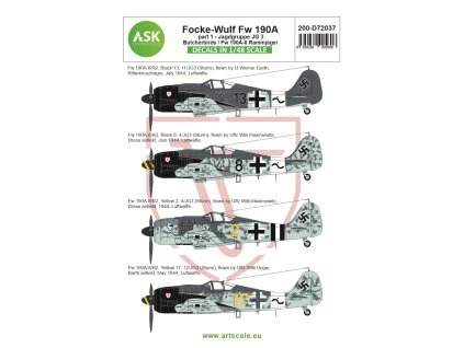 Focke-Wulf Fw 190A-8/R2 part 1 - Butcherbirds. Jagdgruppe JG 3 Rammjäger  200-D72037