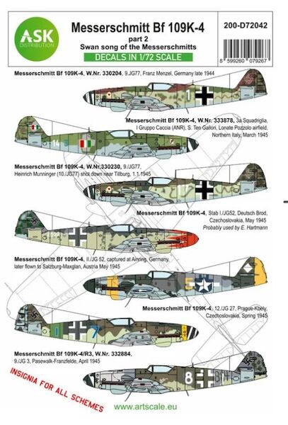 Messerschmitt BF109K-4 part 2 - Swan song of the Messerschmitts  200-D72042