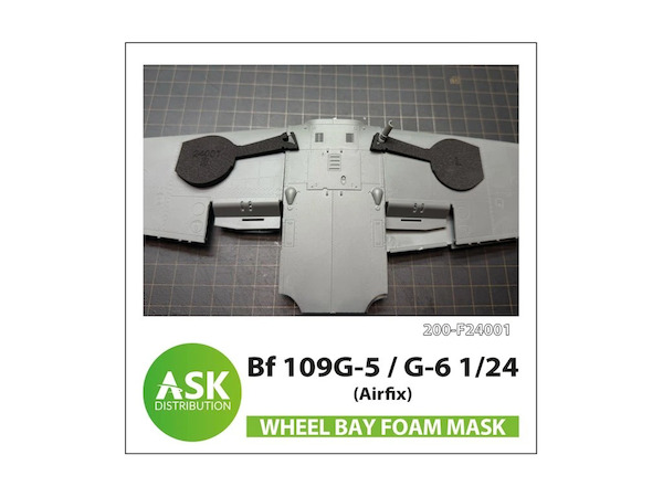 Messerschmitt BF109G-5/6 Wheelbay Foam Masks (Airfix) 200-F24001