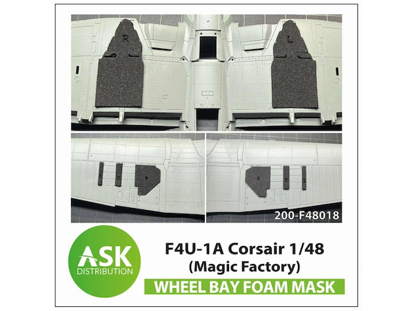F4U-1a Corsair Wheelbay Foam Masks (Magic Factory) 200-F48018