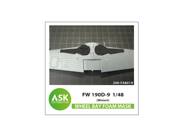 Focke Wulf Fw190D-9 Wheelbay Foam Masks (MiniArt)  200-F48019