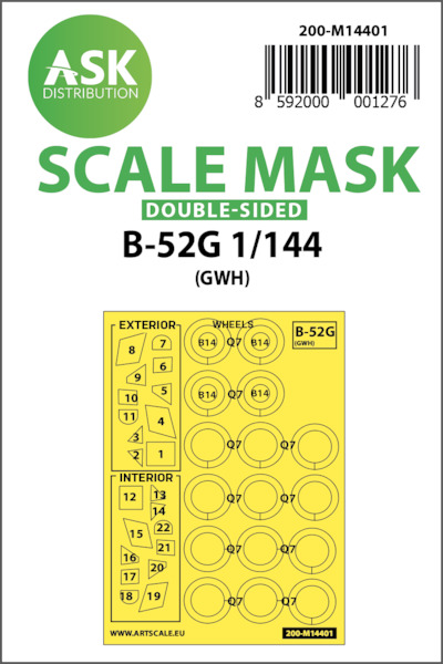 Masking Set B52G Stratofortress  (Great wall) Double Sided  200-M14401