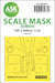 Masking Set Grumman F6F-5 Hellcat Canopy (Airfix) Single Sided 200-M24004