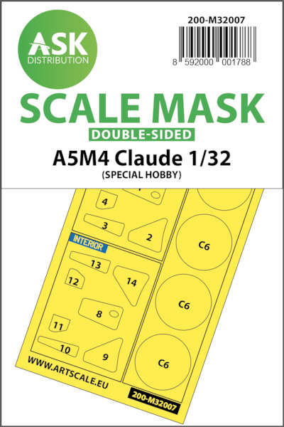 Masking Set A5M4 "Claude" (Special Hobby) Double Sided 200-M32007
