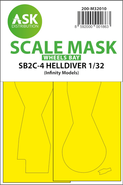 Masking Set SB2C-4 Helldiver Wheelbays (Infinity Models)  200-M32010