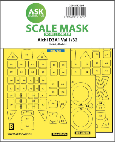 Masking set Aichi D3A1 Val (Infinity) double sided 200-M32066