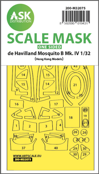 Masking Set Mosquito B. Mk.IV (Hong Kong Models) Single sided 200-M32075