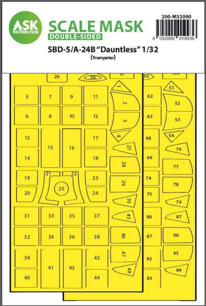 Masking Set SBD-5/A24B Dauntless (Trumpeter) Double sided 200-M32090