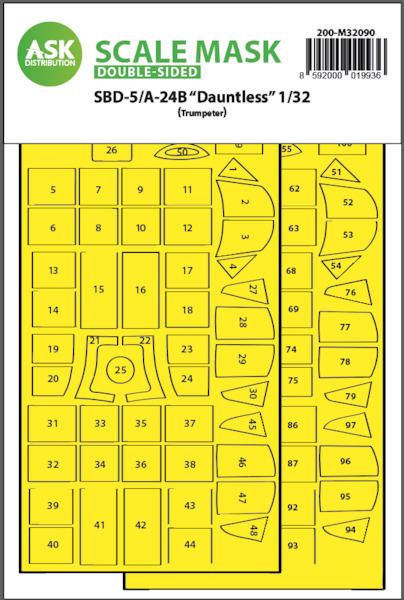 Masking Set SBD-5/A24B Dauntless (Trumpeter) Double sided  200-M32090