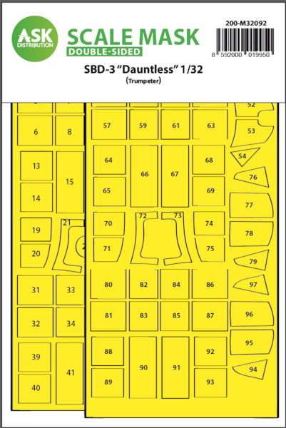 Masking Set SBD-3 Dauntless (Trumpeter) Double sided  200-M32092