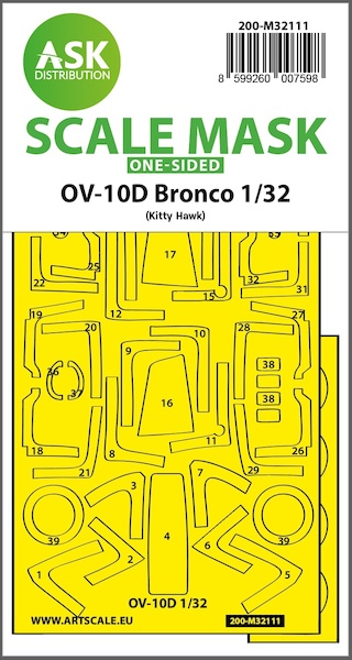 Masking Set OV10D Bronco Single sided (Kitty Hawk) 200-M32111