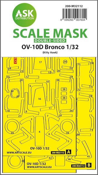 Masking Set OV10D Bronco Double Sided (Kitty Hawk) 200-M32112