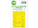 Masking Set Messerschmitt BF109F-4/F-4 Canopy and tailwheel (Hasegawa/Hobby 2000) Double Sided 200-M32124